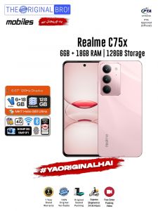 Realme C75x - 6GB RAM - 128GB Storage - Easy Monthly Installments - PTA Approved - 1 Year Official Warranty - The Original Bro Mobiles - TOB70